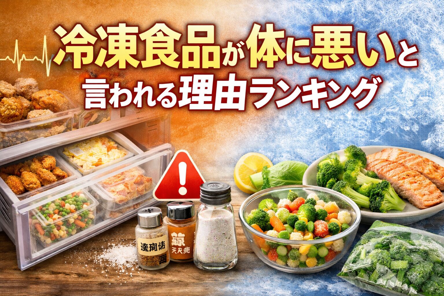 冷凍食品が体に悪いと言われる理由ランキング
