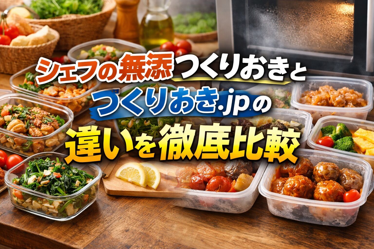 シェフの無添つくりおきとつくりおき.jpの違いを徹底比較