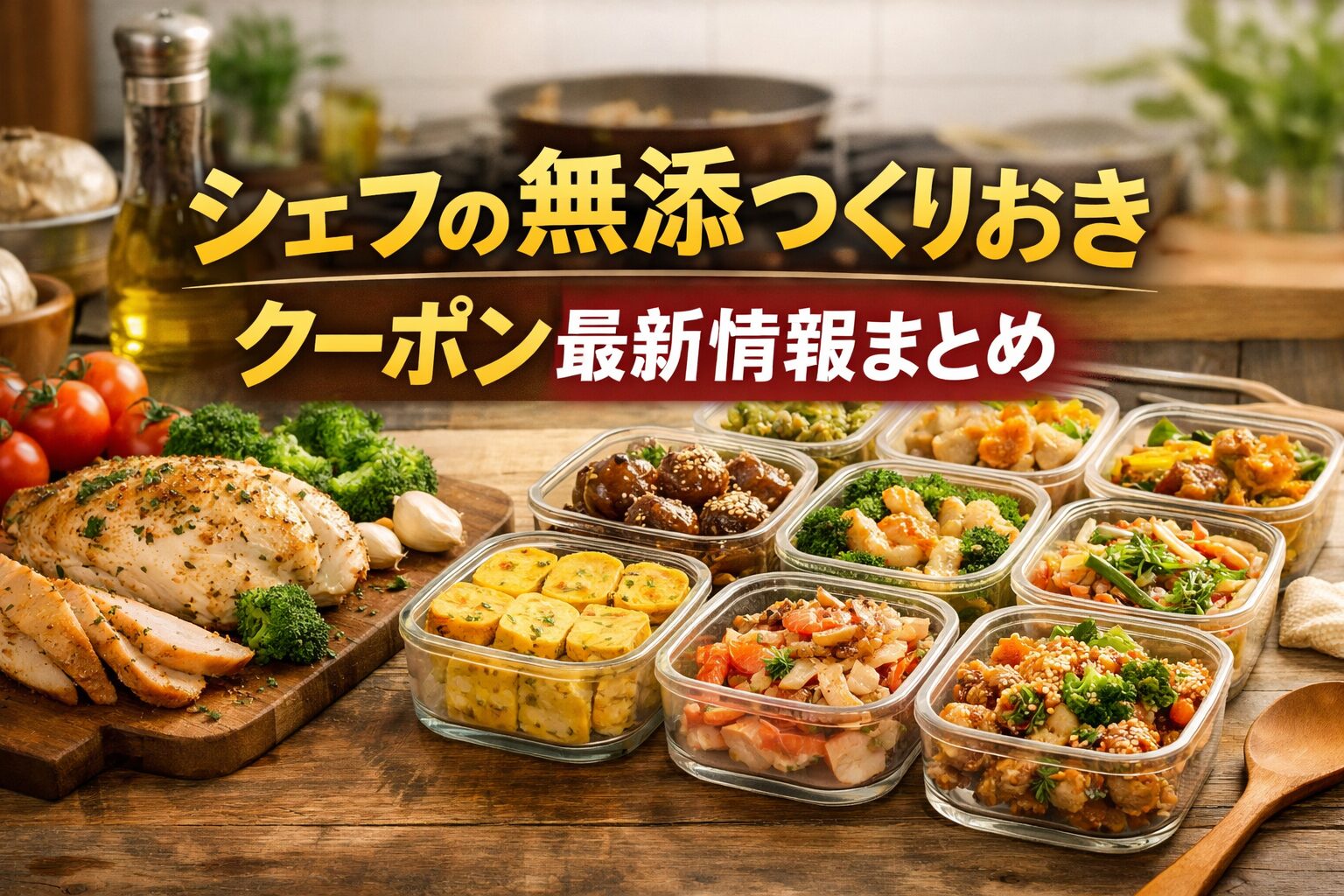 シェフの無添つくりおきクーポン最新情報まとめ