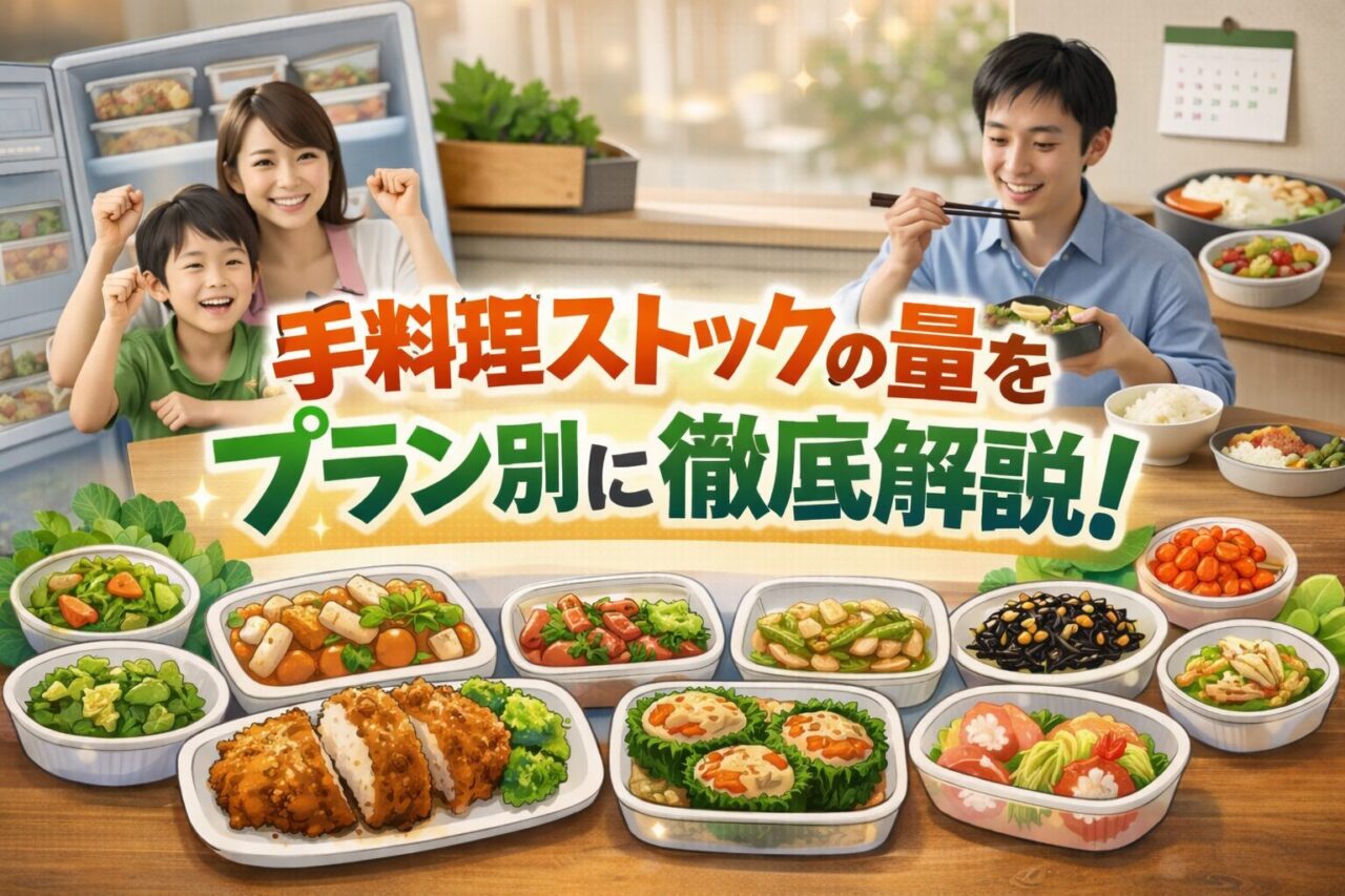 手料理ストックの量をプラン別に徹底解説