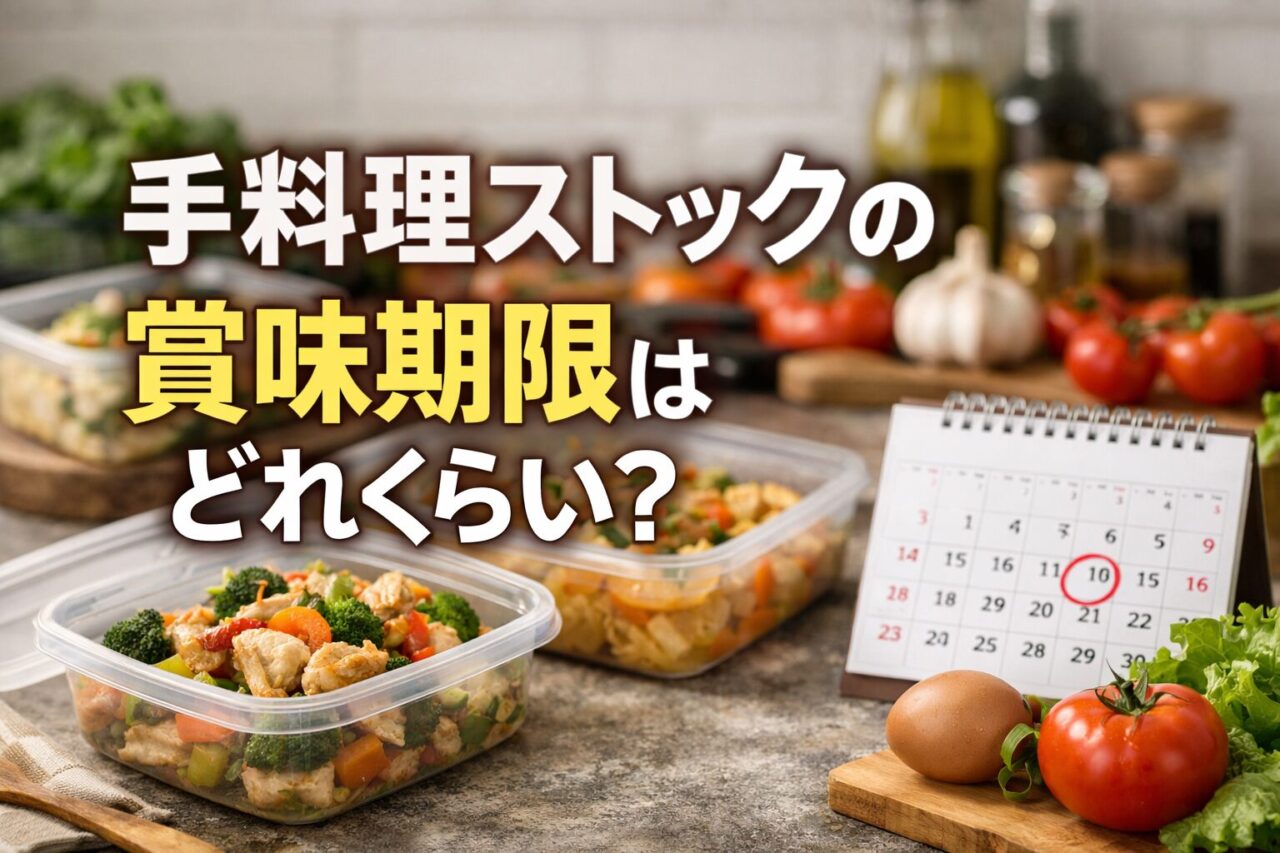 手料理ストックの賞味期限について公式情報をもとに詳しく解説